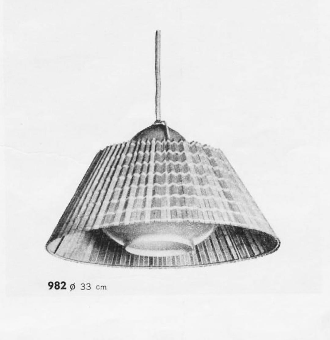 Lisa Johansson Pape, Pair of Ceiling Lamp Model 982, Stockmann 2