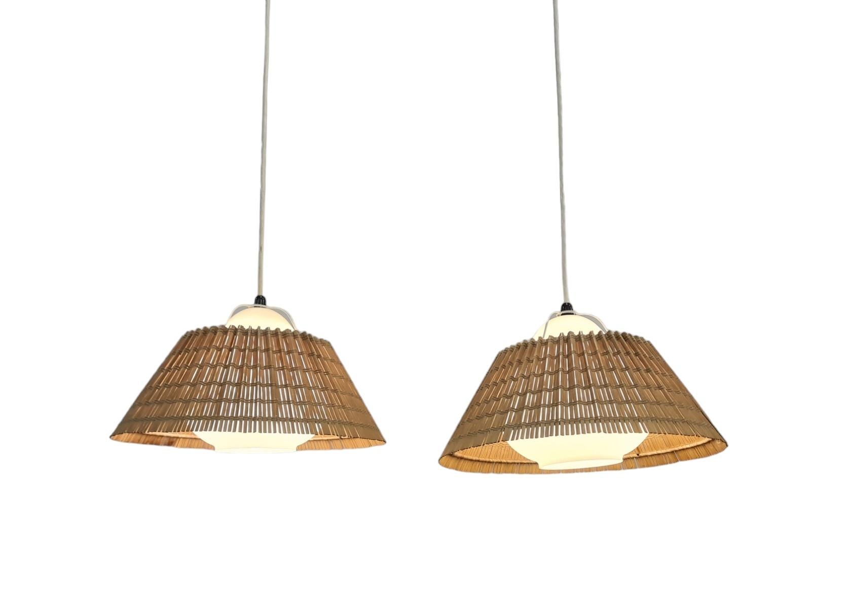 Metal Lisa Johansson Pape, Pair of Ceiling Lamp Model 982, Stockmann For Sale