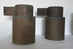 Lisa Johansson Pape Pair of Copper Wall Lamps by Orno, Finland 1960s