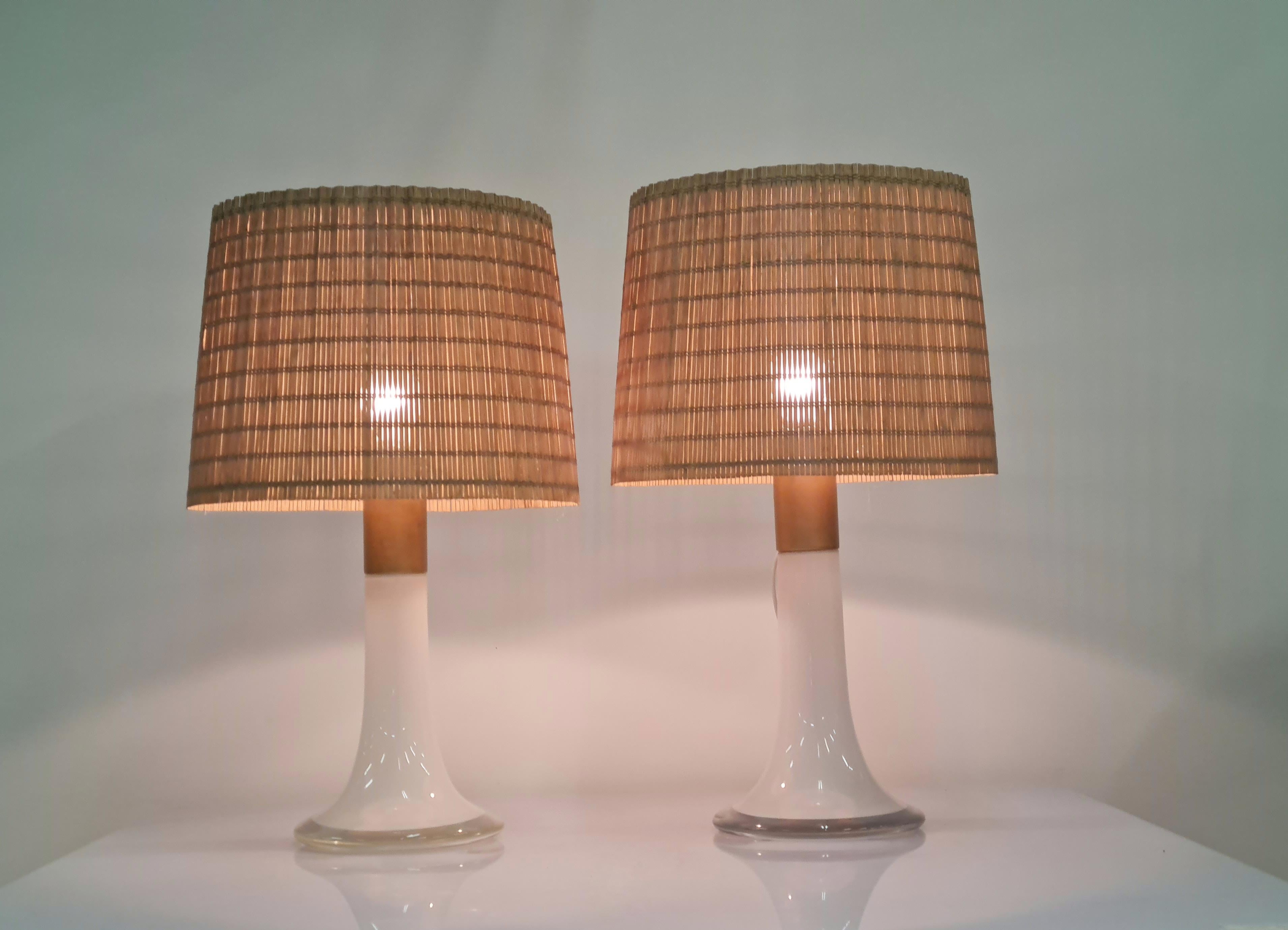 Mid-Century Modern Lisa Johansson Pape Pair of Table Lamps Model 46-017, Orno 1960s For Sale