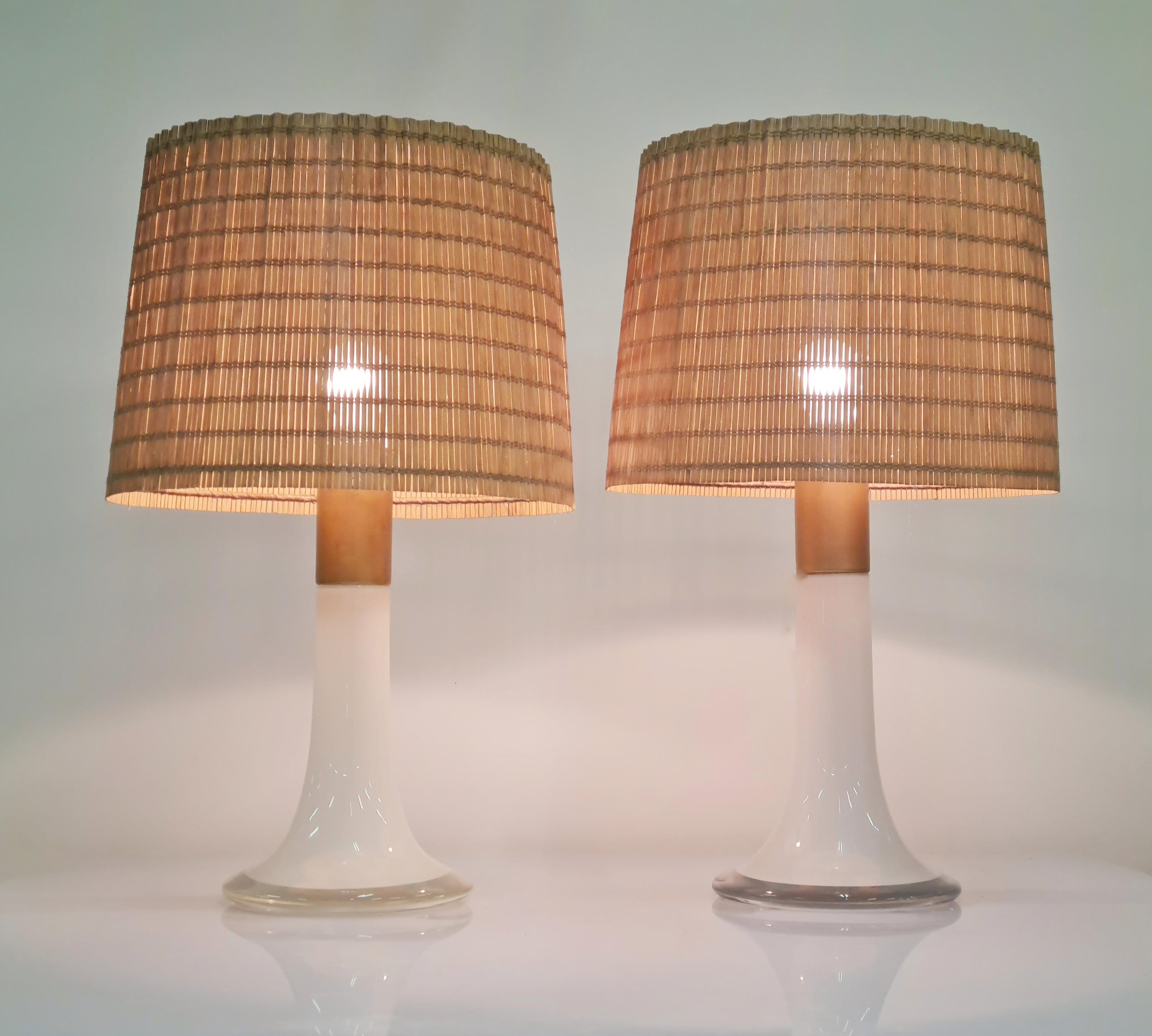 Finnish Lisa Johansson Pape Pair of Table Lamps Model 46-017, Orno 1960s For Sale