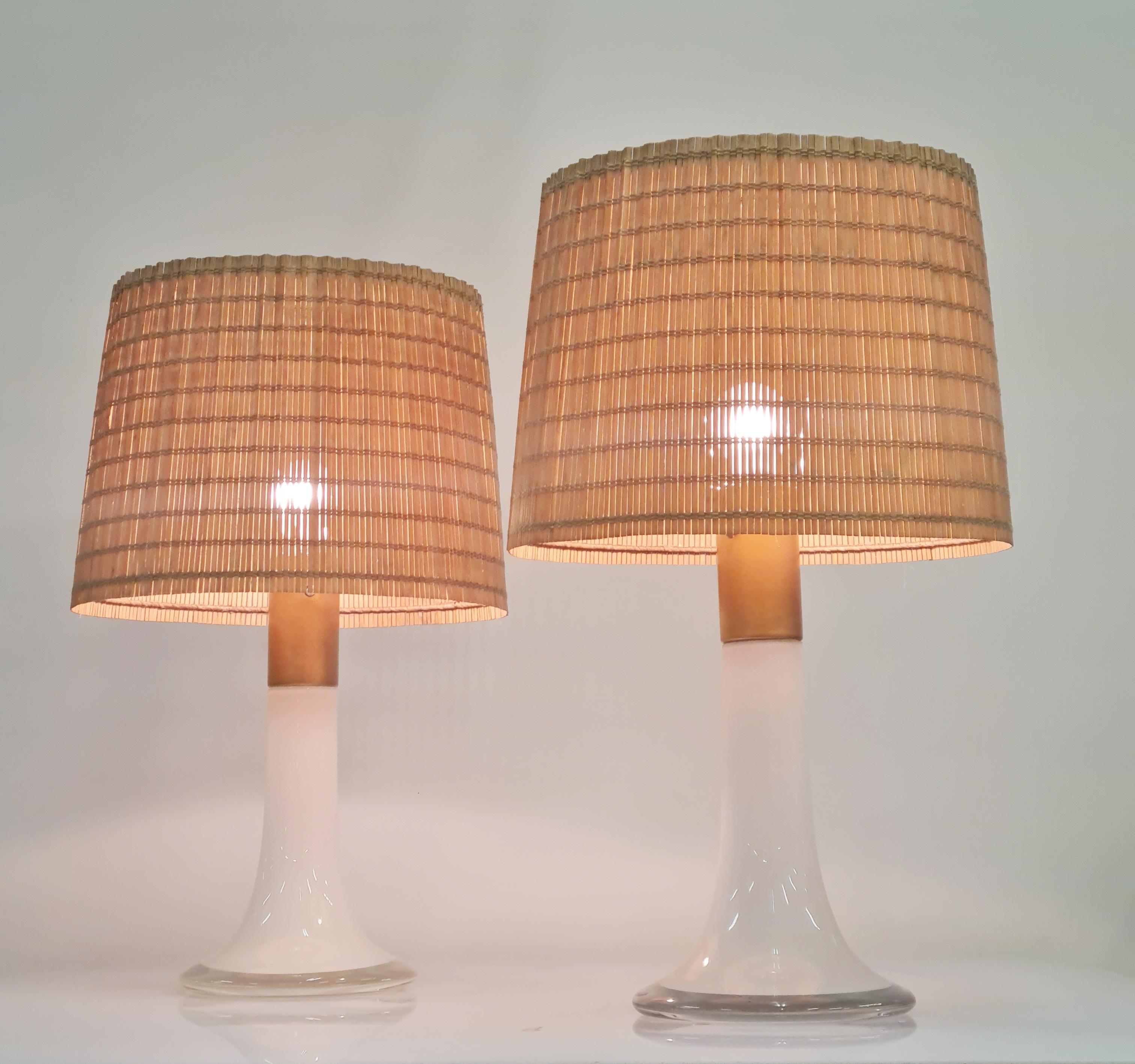 Lisa Johansson Pape Pair of Table Lamps Model 46-017, Orno 1960s In Good Condition For Sale In Helsinki, FI