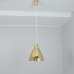 Lisa Johansson-Papé Perforated Brass Ceiling Pendant model 61-314, Orno 1950s