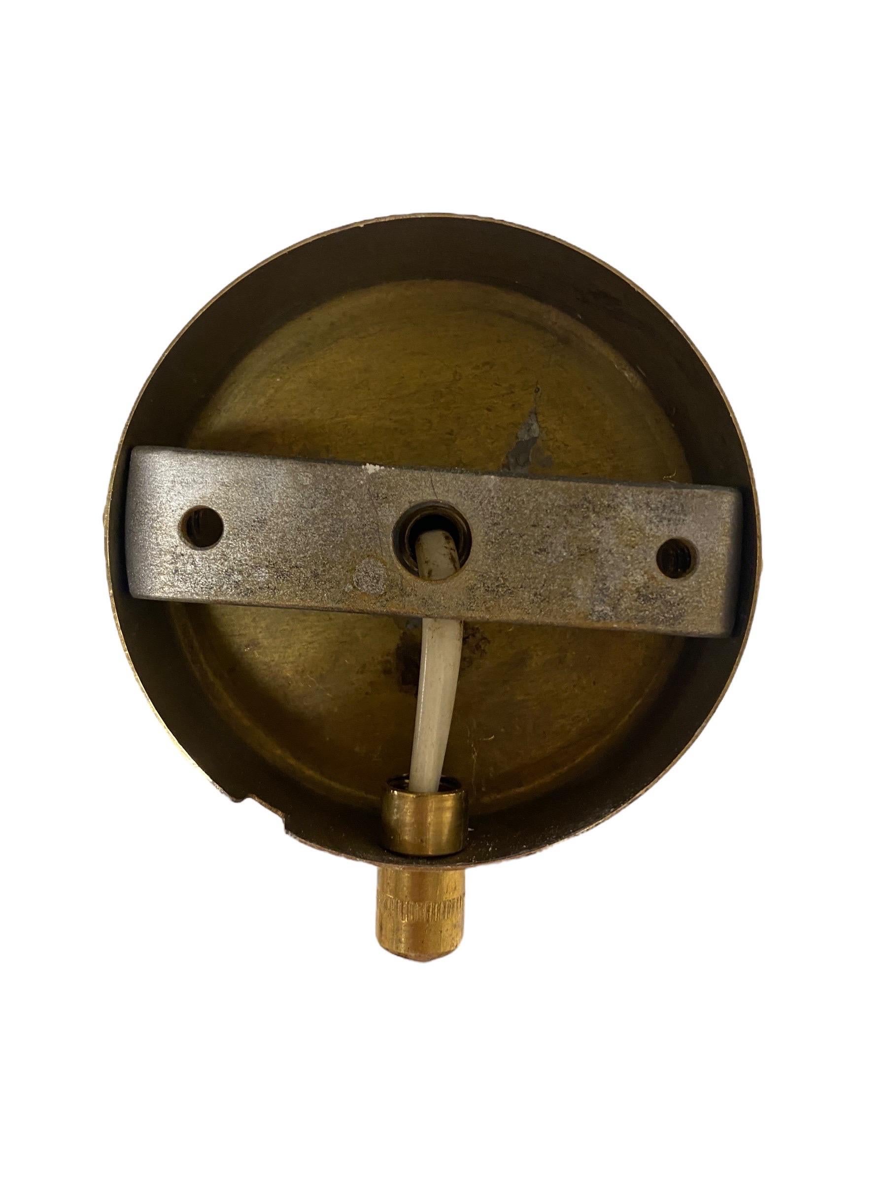 Lisa Johansson-Pape Perforated Brass Wall Sconce Model 50-084, Orno 1950s For Sale 5