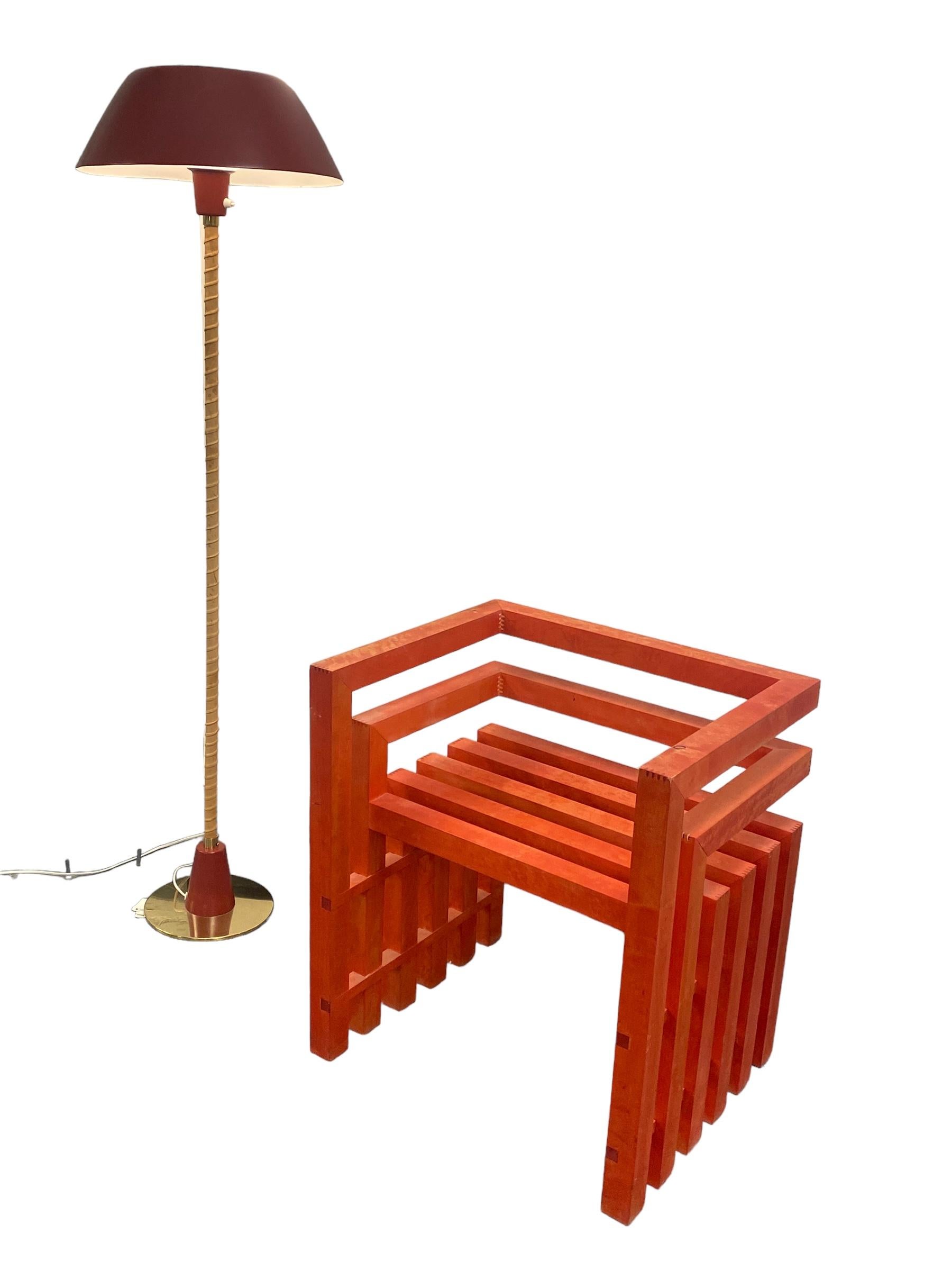 Lisa Johansson-Papé Rare Version of Senator Floor Lamp, Orno  For Sale 3