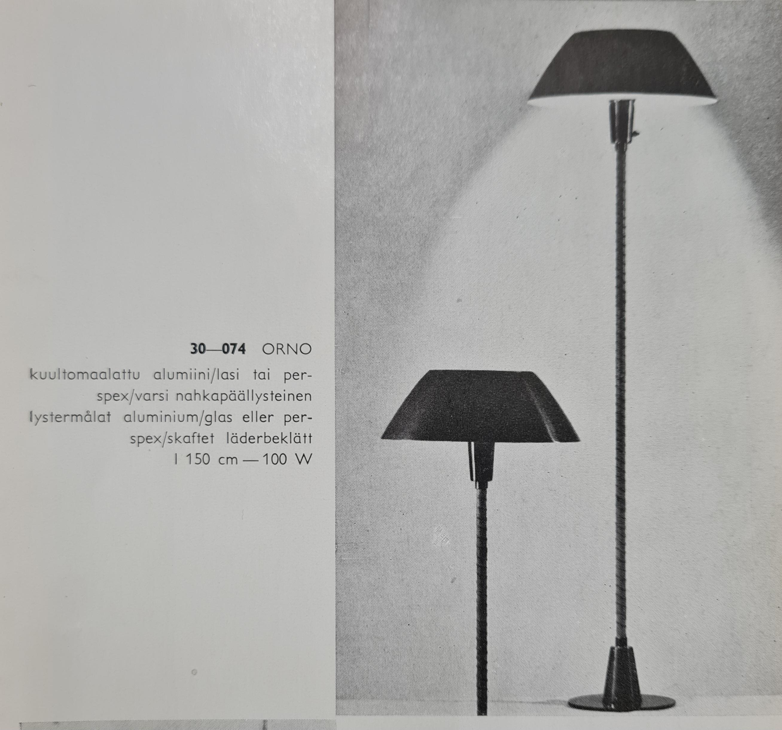Lisa Johansson-Papé Rare Version of Senator Floor Lamp, Orno  For Sale 5
