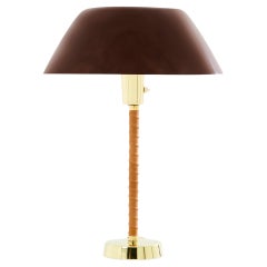 Lisa Johansson-Pape senator table lamp brass leather 1950