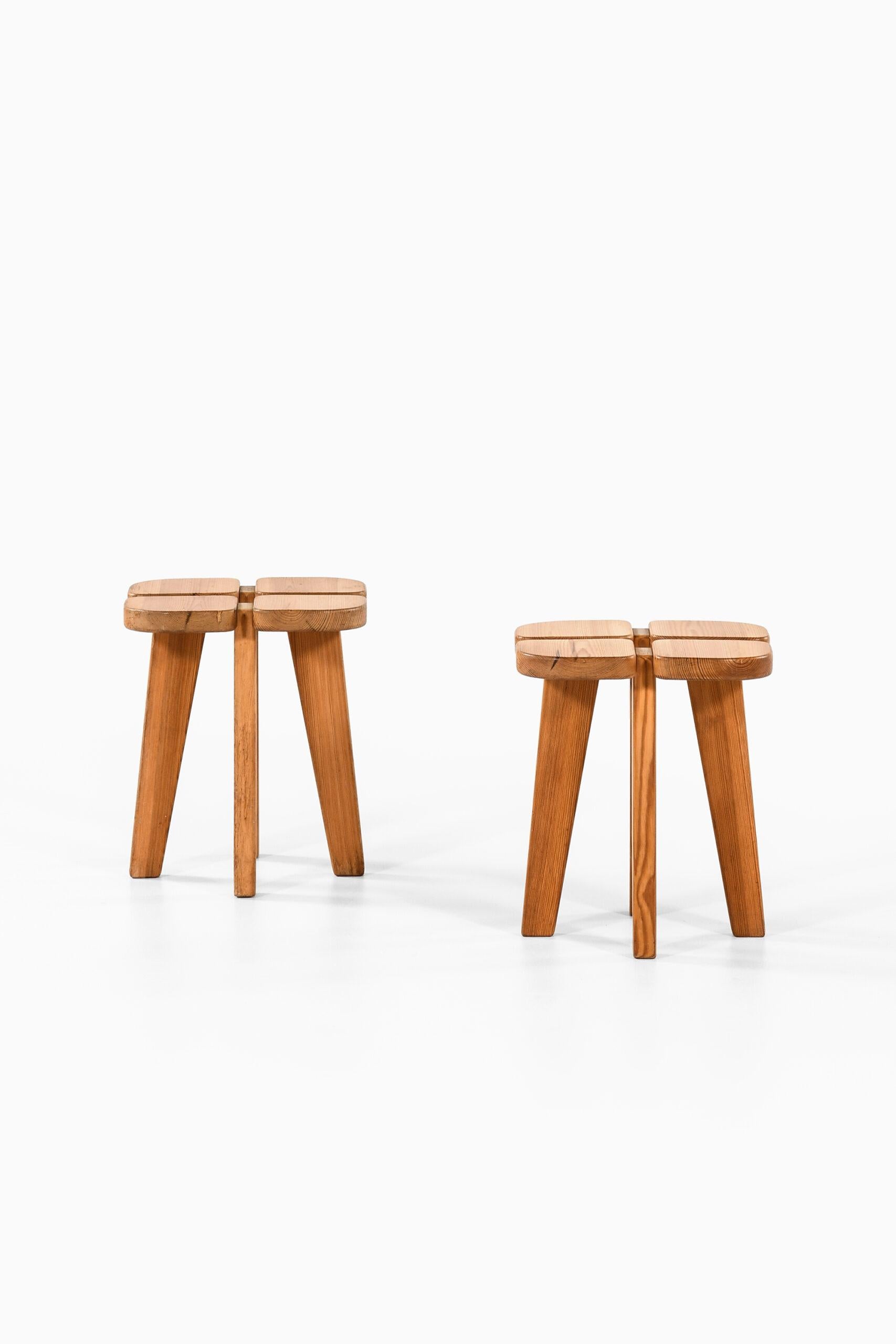 Rare pair of stools model Apila designed by Lisa Johansson-Pape. Produced by Stockmann Oy in Finland.