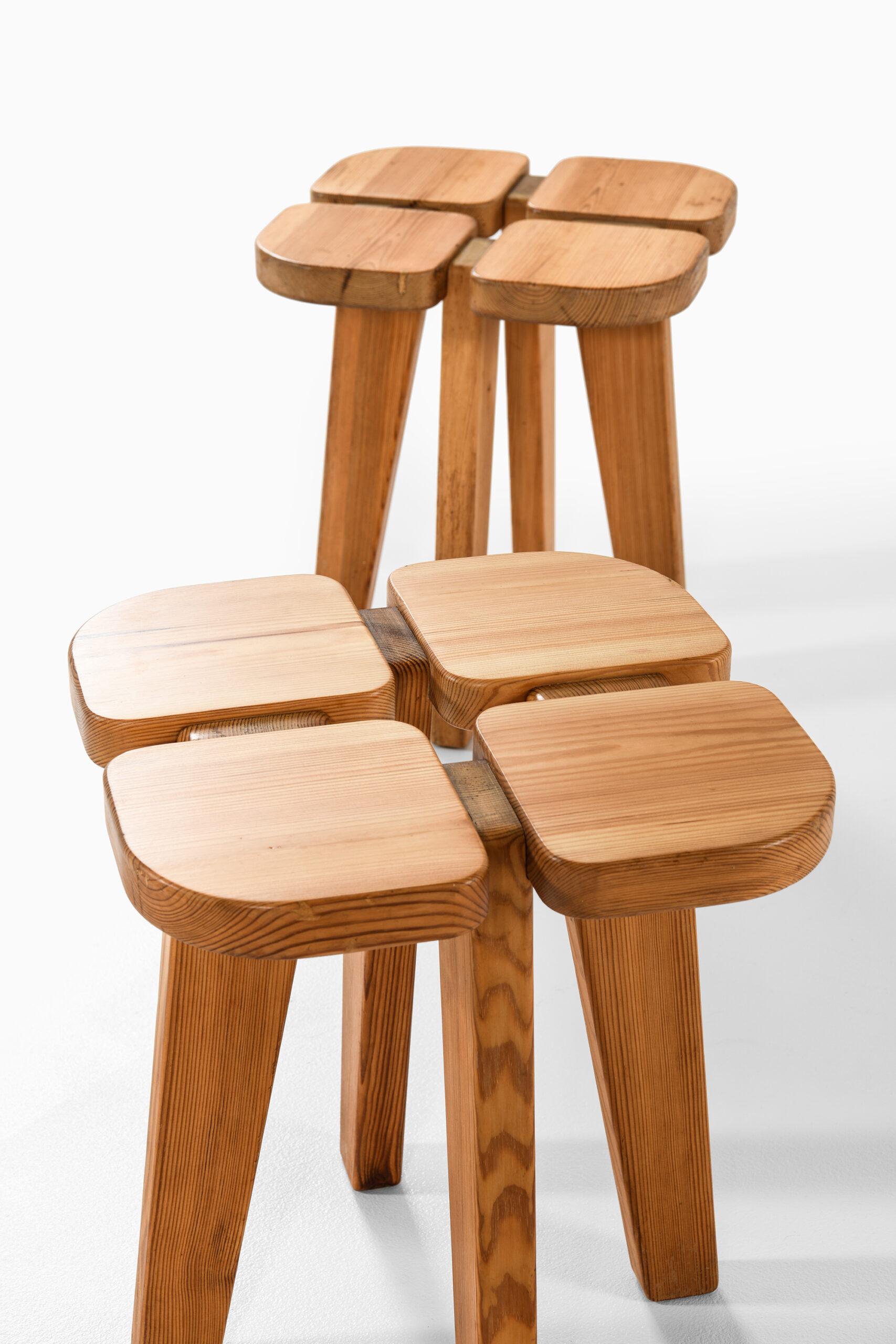 Late 20th Century Lisa Johansson-Pape Stools Model Apila Produced by Stockmann Oy For Sale