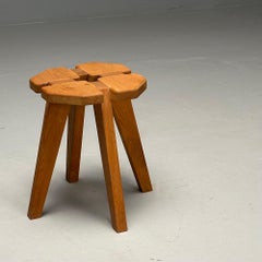 Lisa Johansson-Pape, Swedish Mid-Century Modern Clover Stool, Pine, Sweden 1970s
