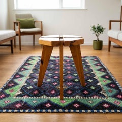 Lisa Johansson-Pape Clover Stool, Pine, Swedish Mid-Century, 1970s