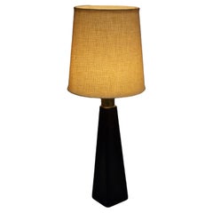 Vintage Lisa Johansson-Papé Table Lamp 46-186 LJP in Leather and Linen, Orno