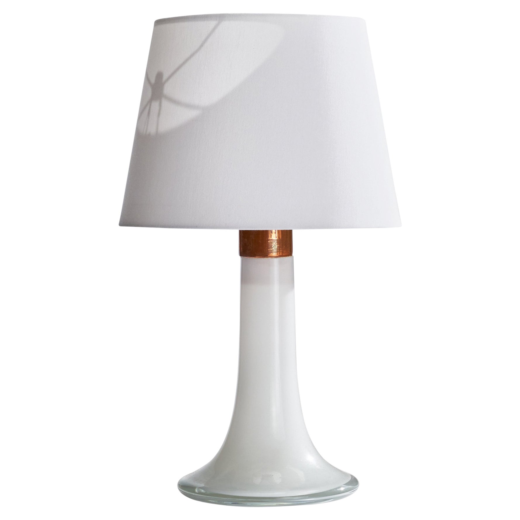 Lisa Johansson-Pape, Table Lamp, Copper, Glass, Finland, 1960s