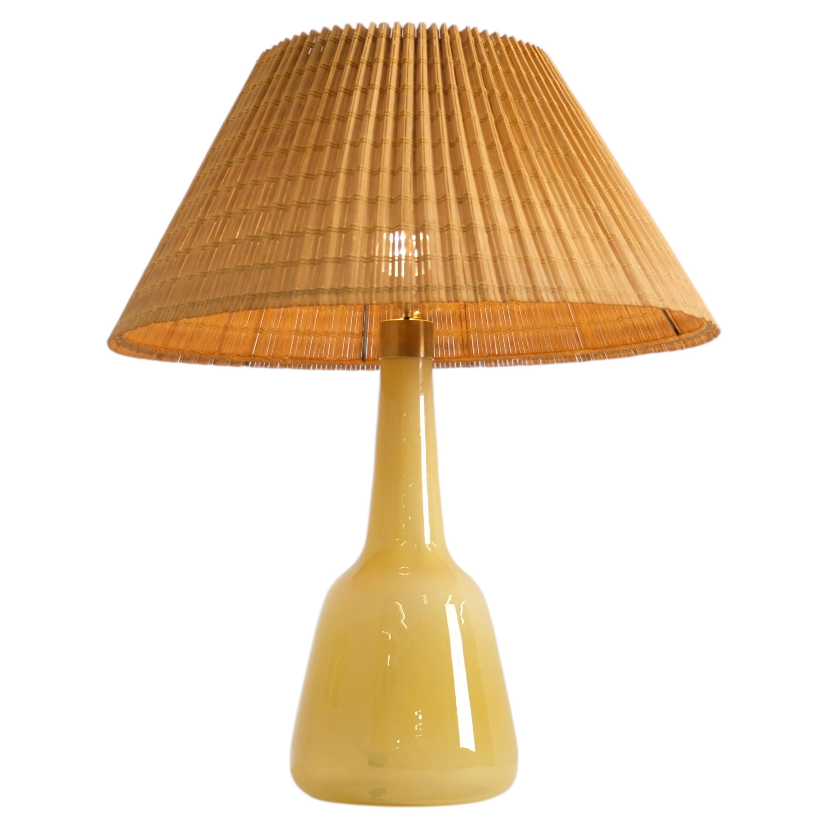 Lisa Johansson-Papé Table Lamp Model 1322 in Yellow & Brass, Orno 1940s