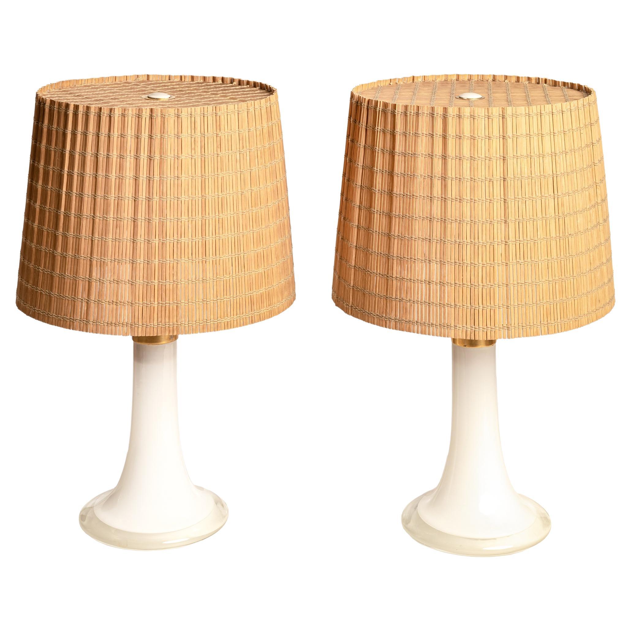 Lisa Johansson Pape table lamps, pair 1950s For Sale