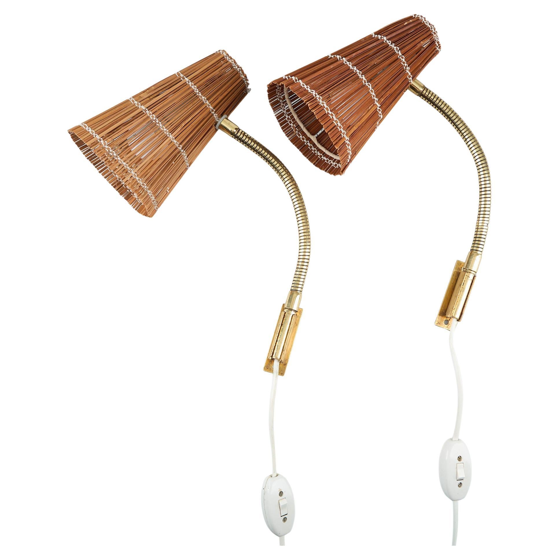 Lampes murales Lisa Johansson-Pape modèle 50-056 de Stockmann-Orno Suède 1960 en vente