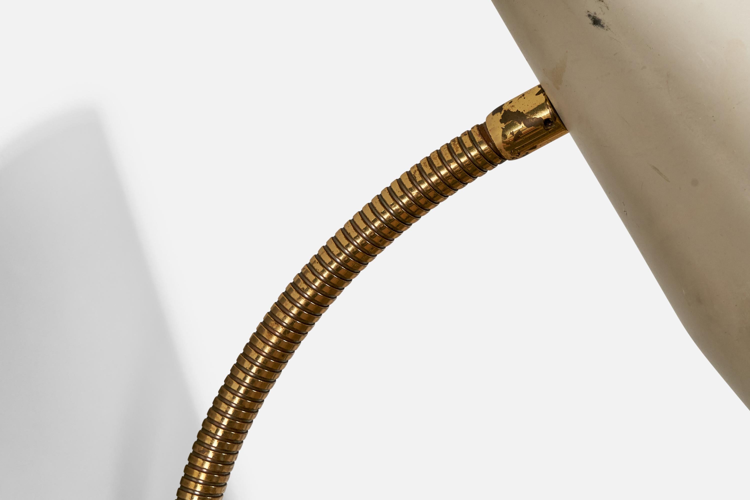 Mid-20th Century Lisa Johansson-Pape, Wall Light, Brass, Metal, Finland, 1960s For Sale