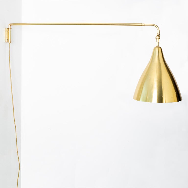 Lisa Johansson Pape Wall Mount Swing Arm Lamp Orno Finland A At Wall Mount Swing Arm Lamp Orno Finland