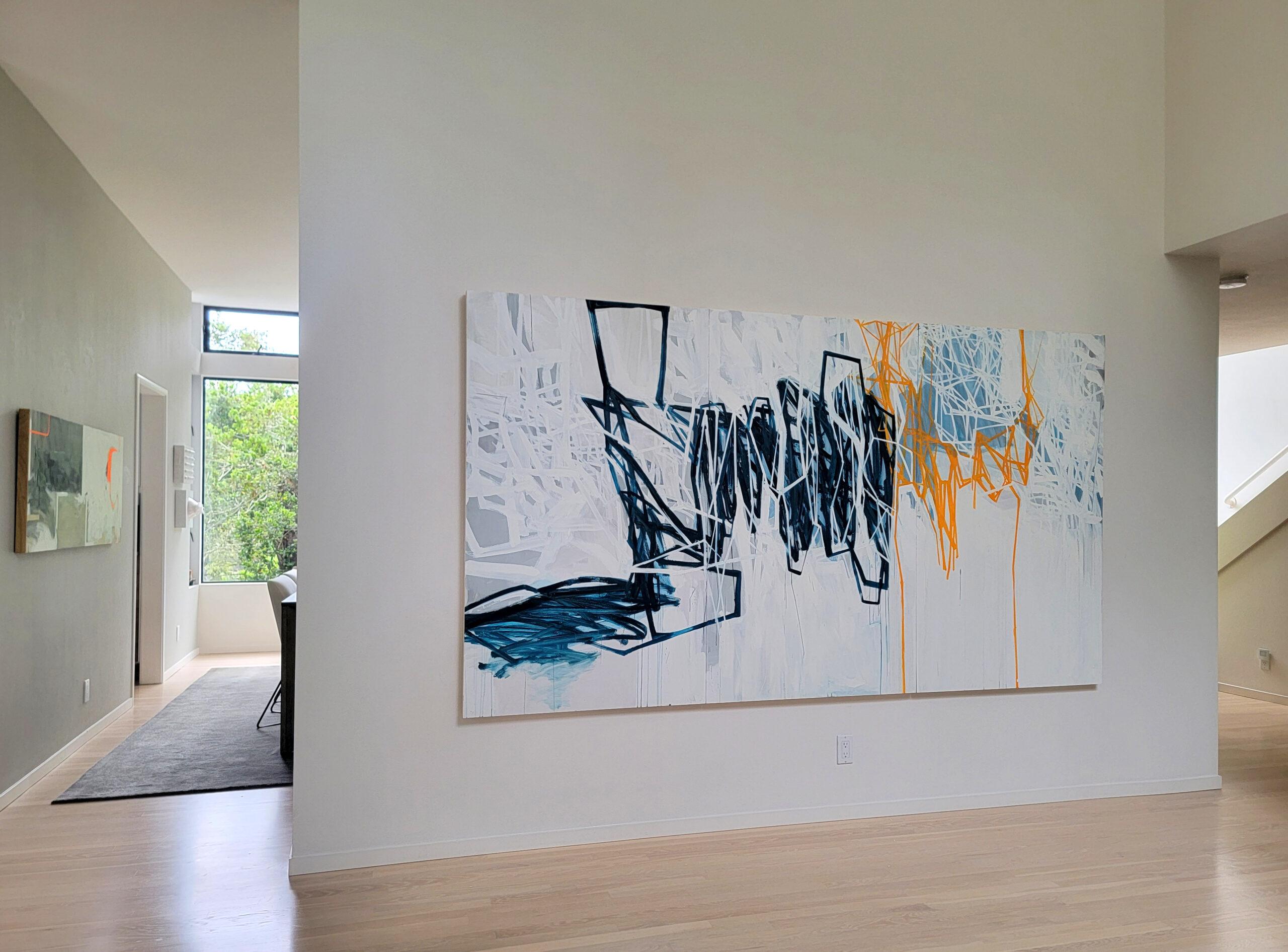 106-22 - Abstract Painting Grigio di Lisa Kowalski