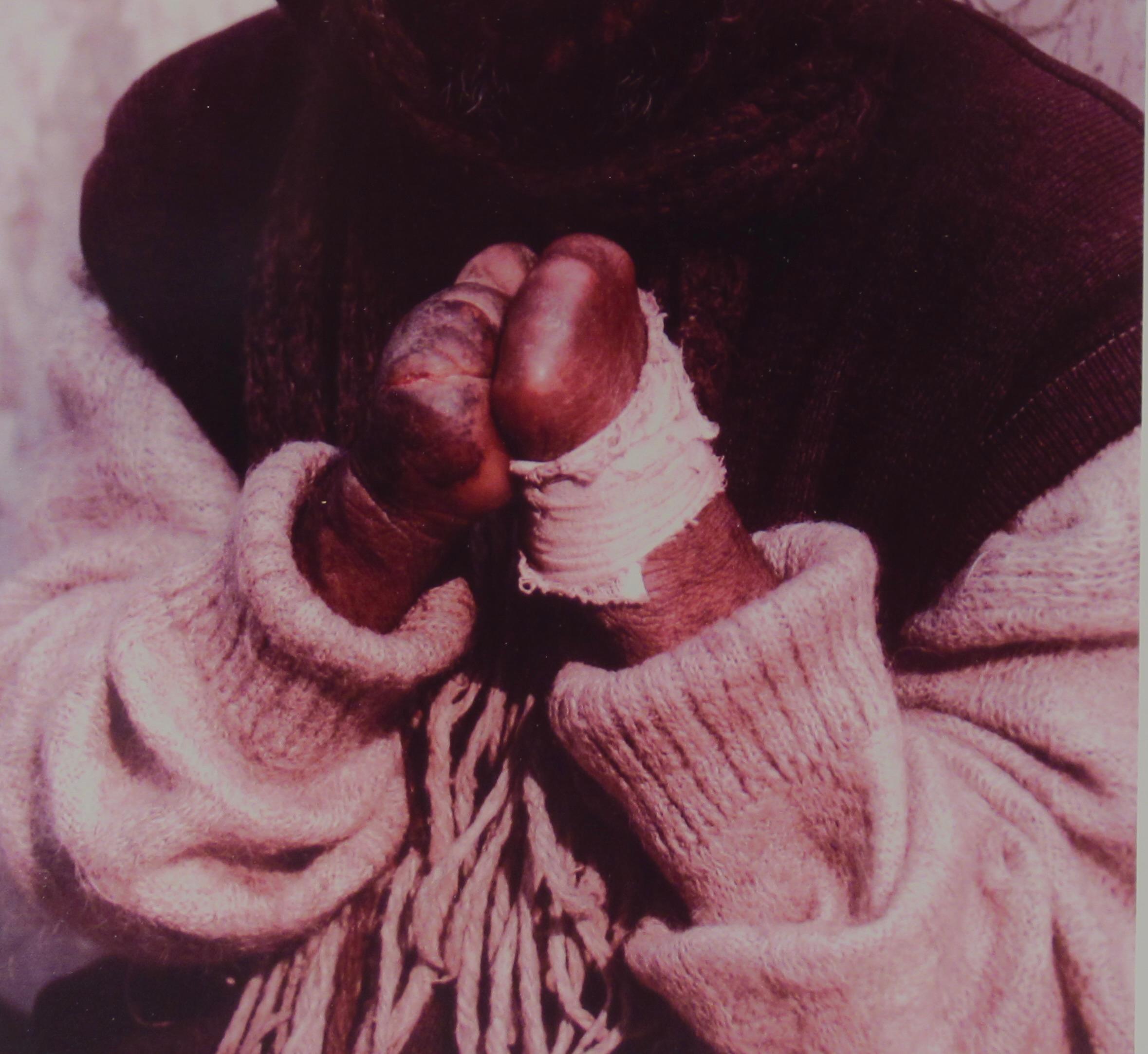 Namaste - Marron Color Photograph par Lisa Kristine