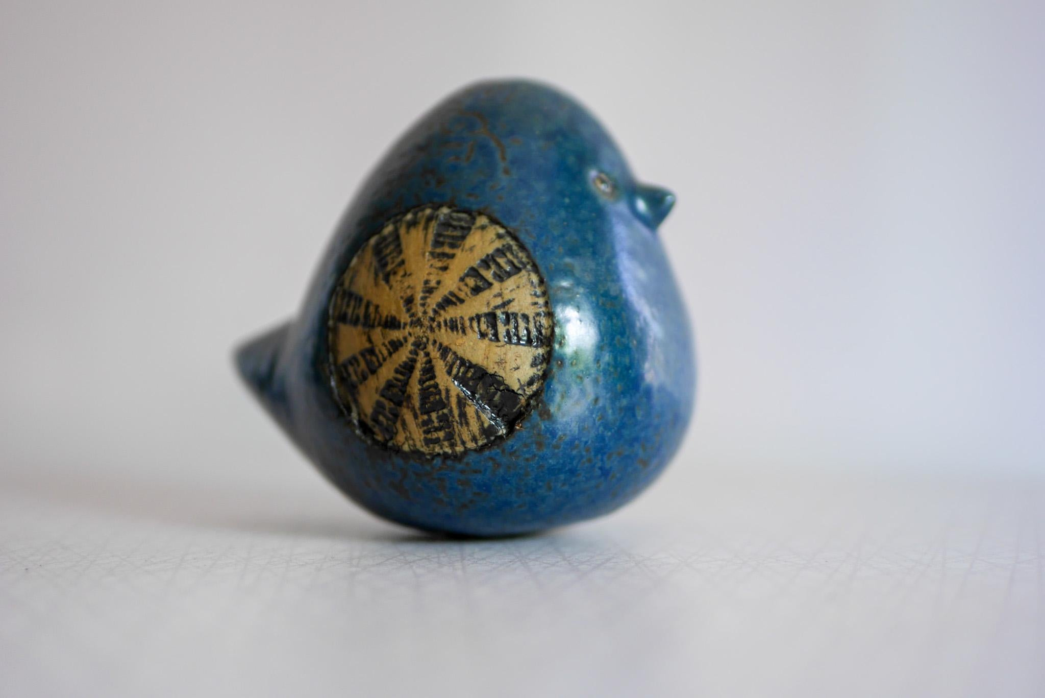 A very rare Bird figurine, by Lisa Larson for Gustavsberg from a limited studio production known as 
