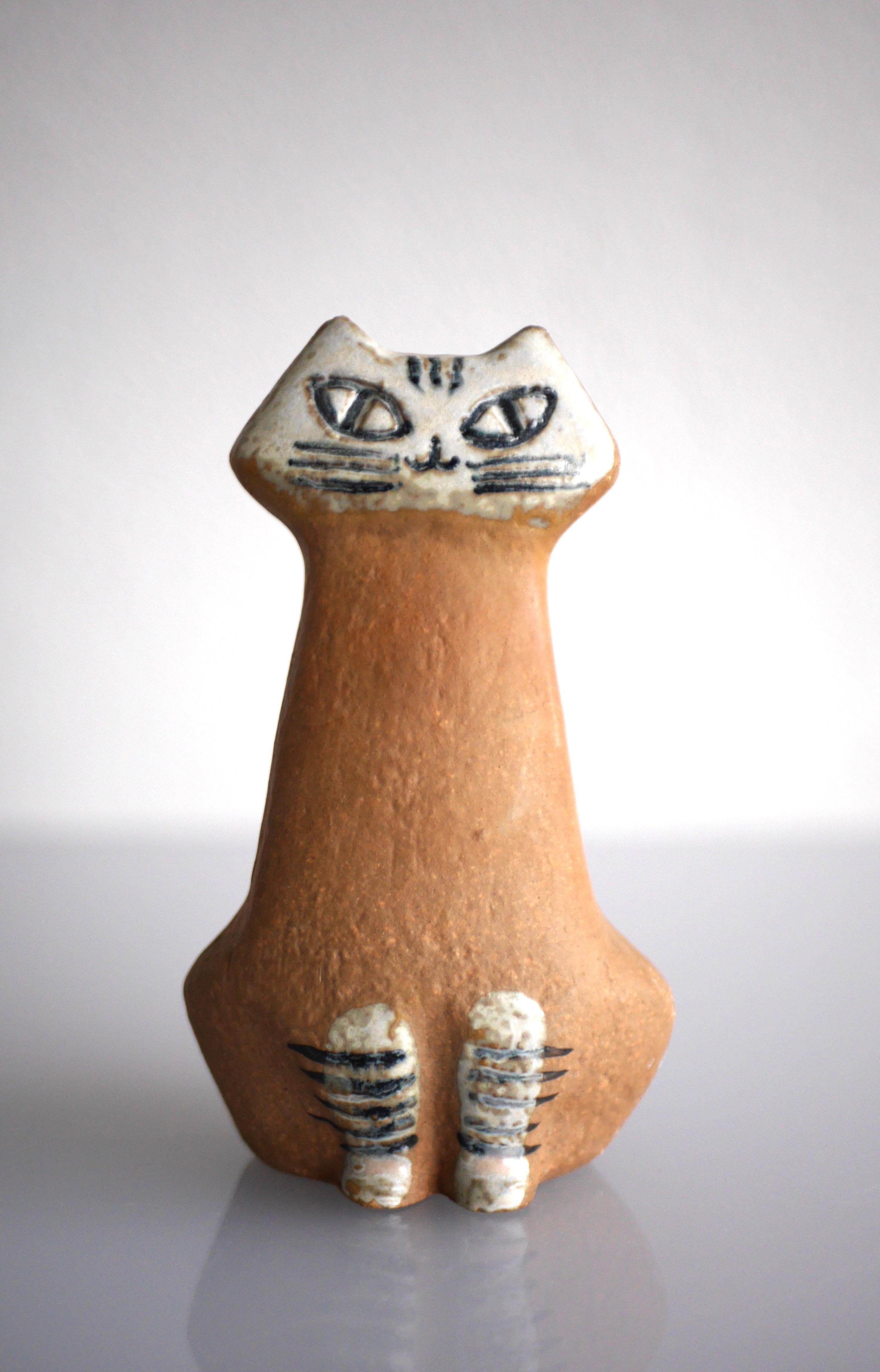 Lisa Larson cat figurine from Lilla Zoo for Gustavsberg, Sweden. 1