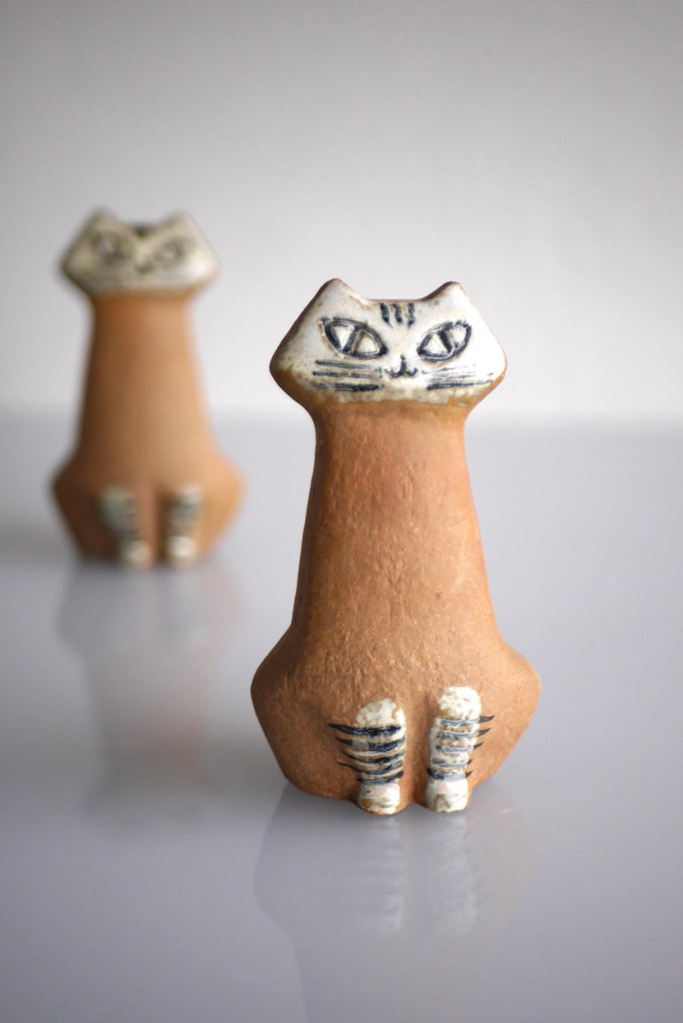 Lisa Larson cat figurine from Lilla Zoo for Gustavsberg, Sweden