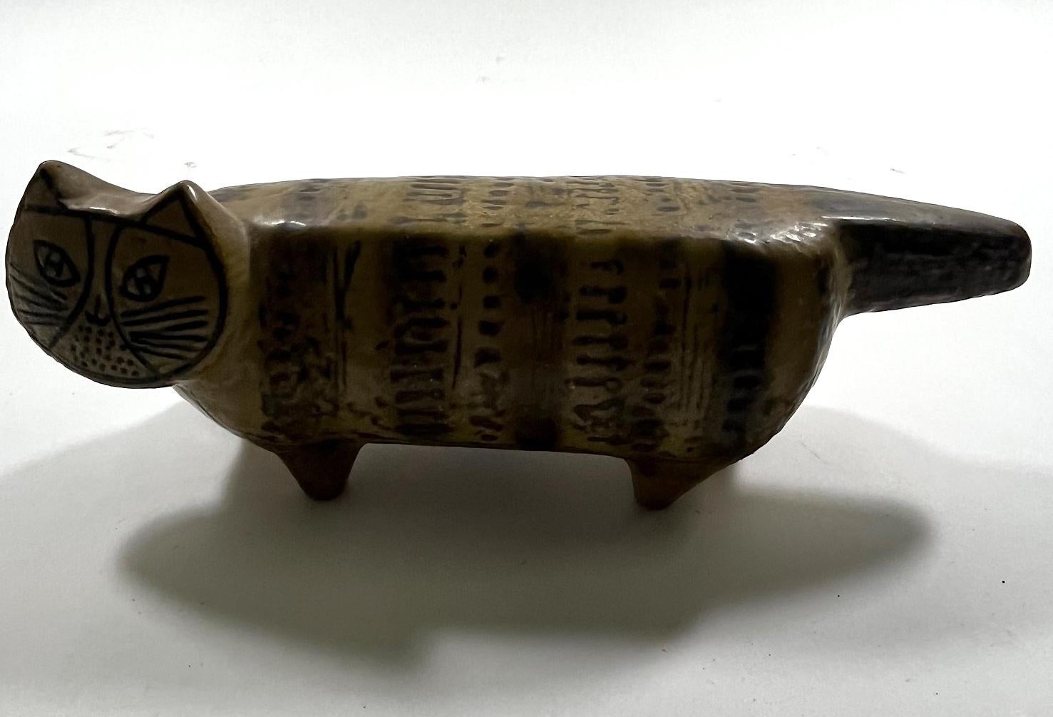 Stoneware Lisa Larson Cat Sculpture from the Zoo Series for Gustavsberg For Sale