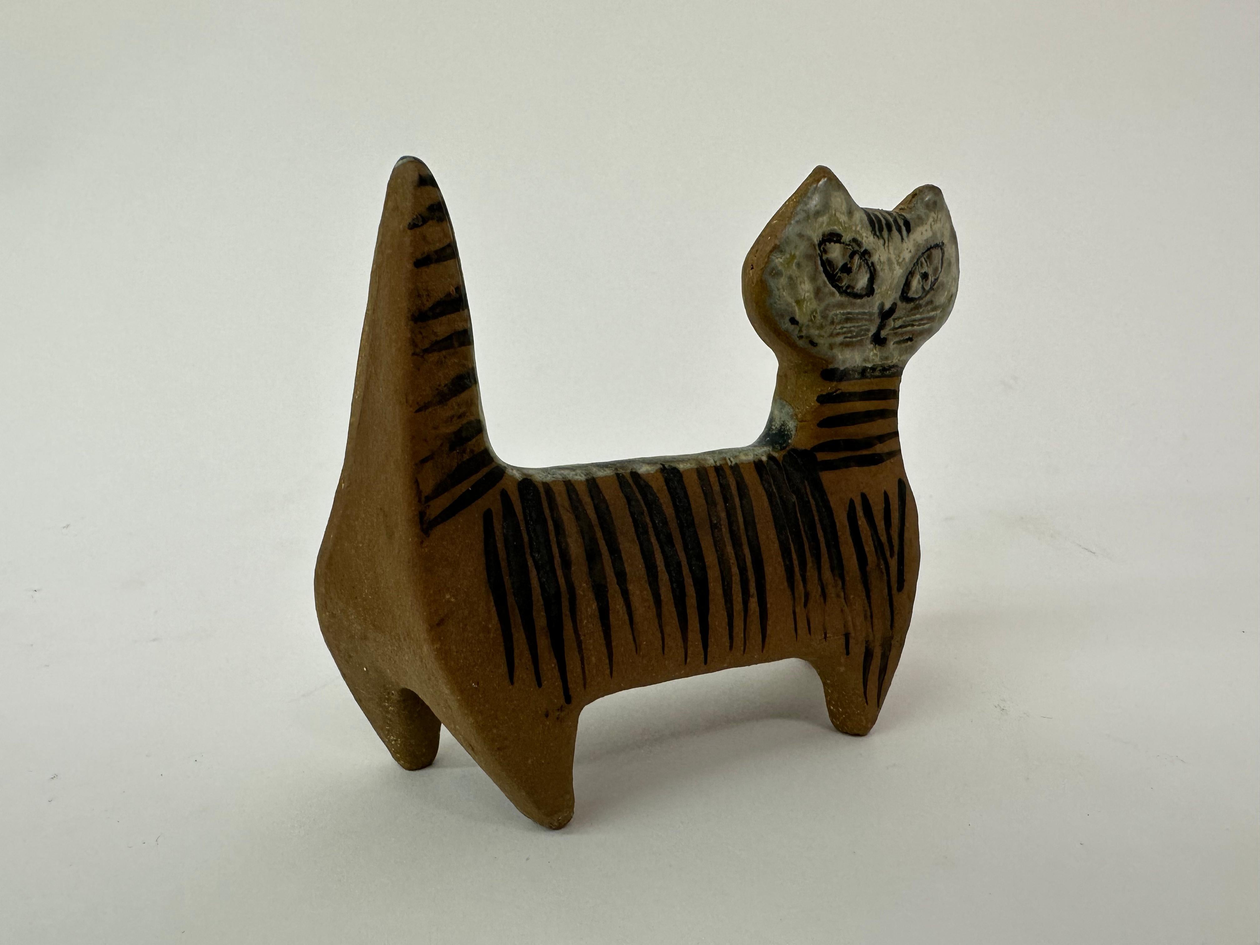 Lisa Larson Figurilla de cerámica de gato Gustavsberg, Suecia en venta 3