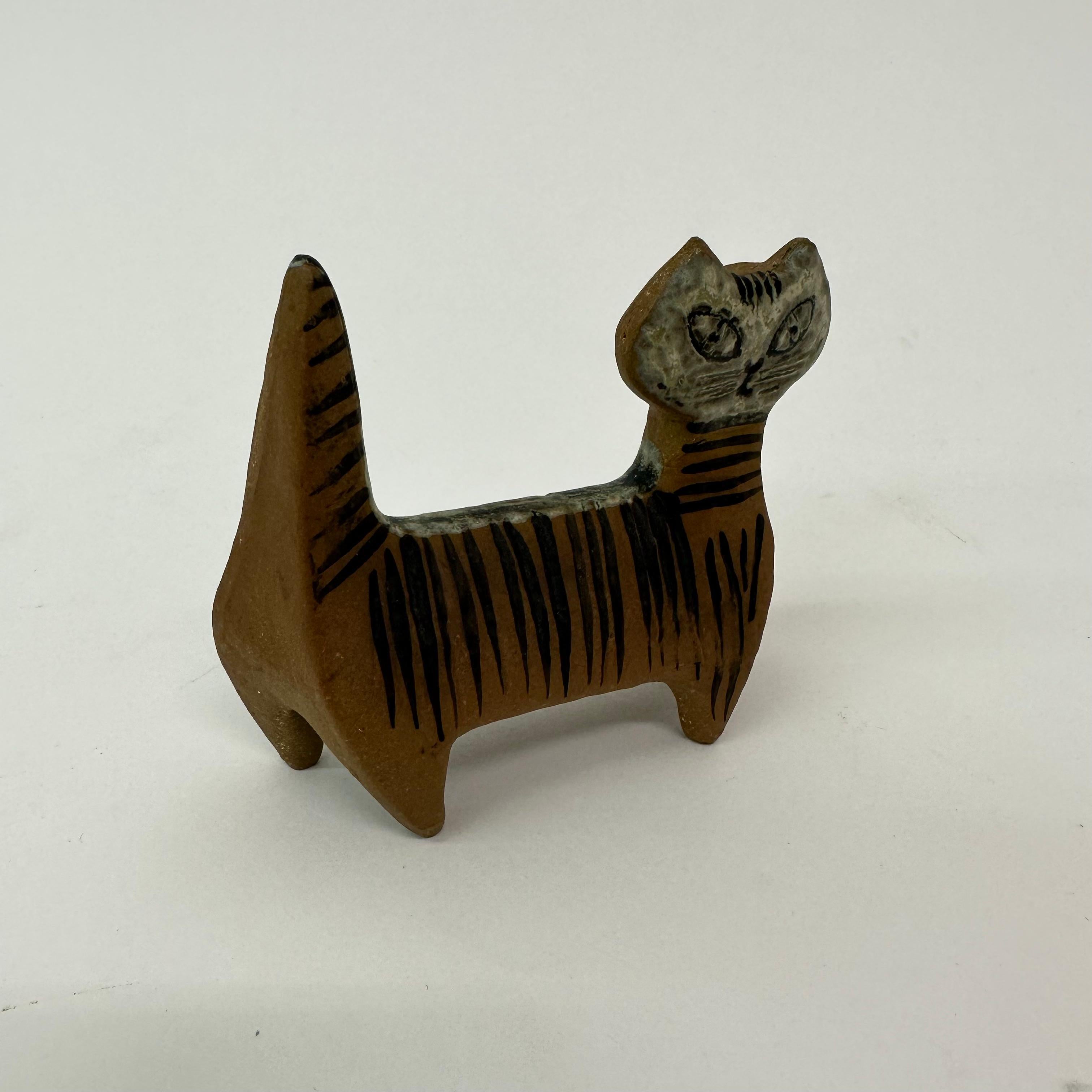 Lisa Larson Figurilla de cerámica de gato Gustavsberg, Suecia en venta 4
