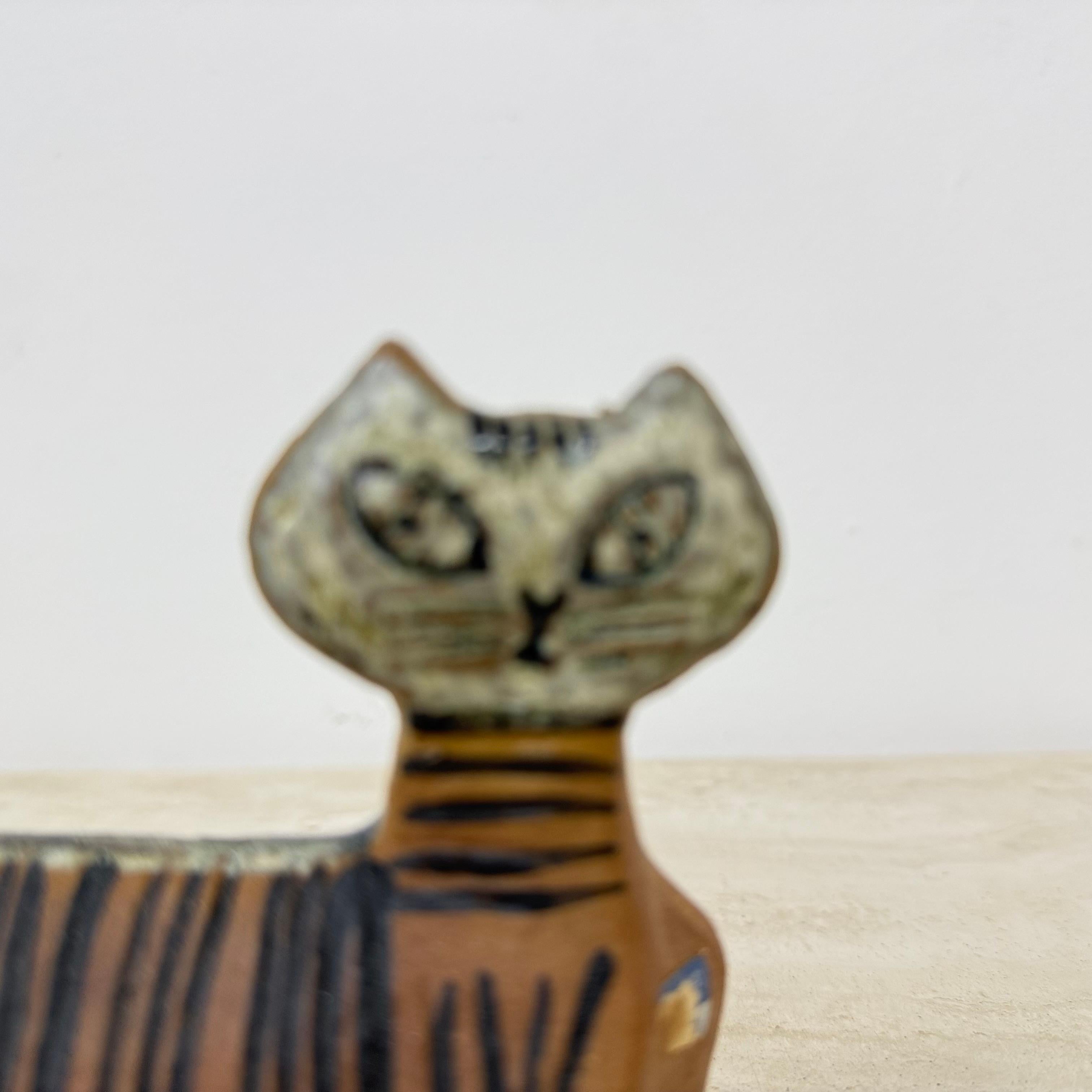 Scandinavo moderno Lisa Larson Ceramic Cat figurine Gustavsberg Sweden in vendita
