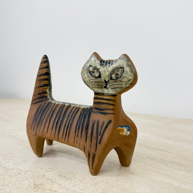 Lisa Larson Ceramic Cat figurine Gustavsberg Sweden For Sale at