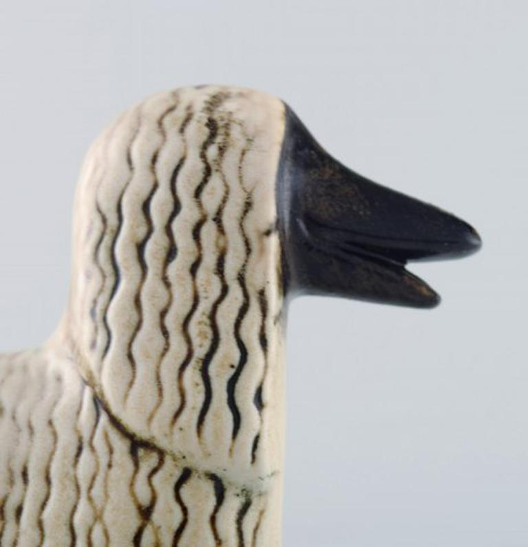 Swedish Lisa Larson Ceramic Figure of Afghan Dogs/Afghan Hound