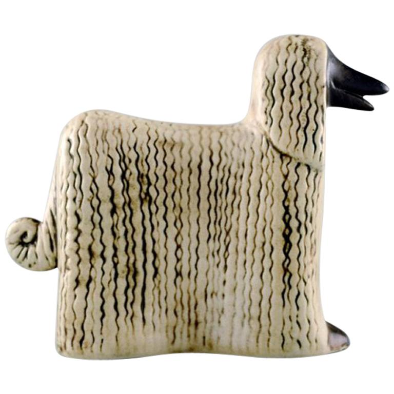 Lisa Larson ceramic figure of Afghan Dogs/Afghan Hound.