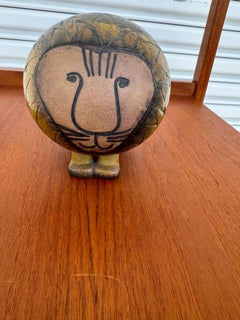 Lisa Larson Ceramic Lion Sculpture by Gustavberg