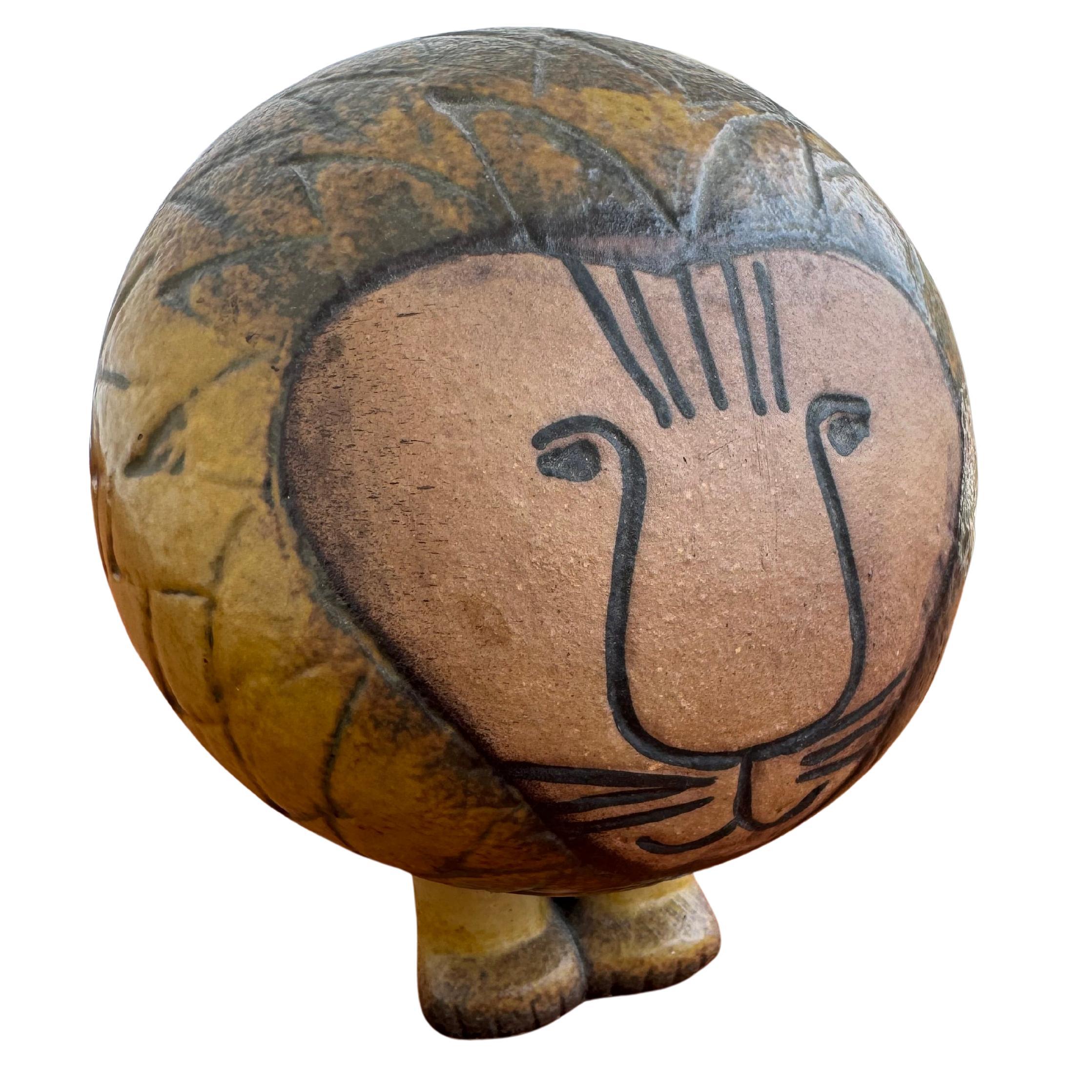 Lisa Larson Skulptur eines Keramiklöwen von Gustavberg
