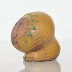 Lisa Larson Poterie d'art lion en céramique de Gustavsberg Suède des années 1960, pièce de collection