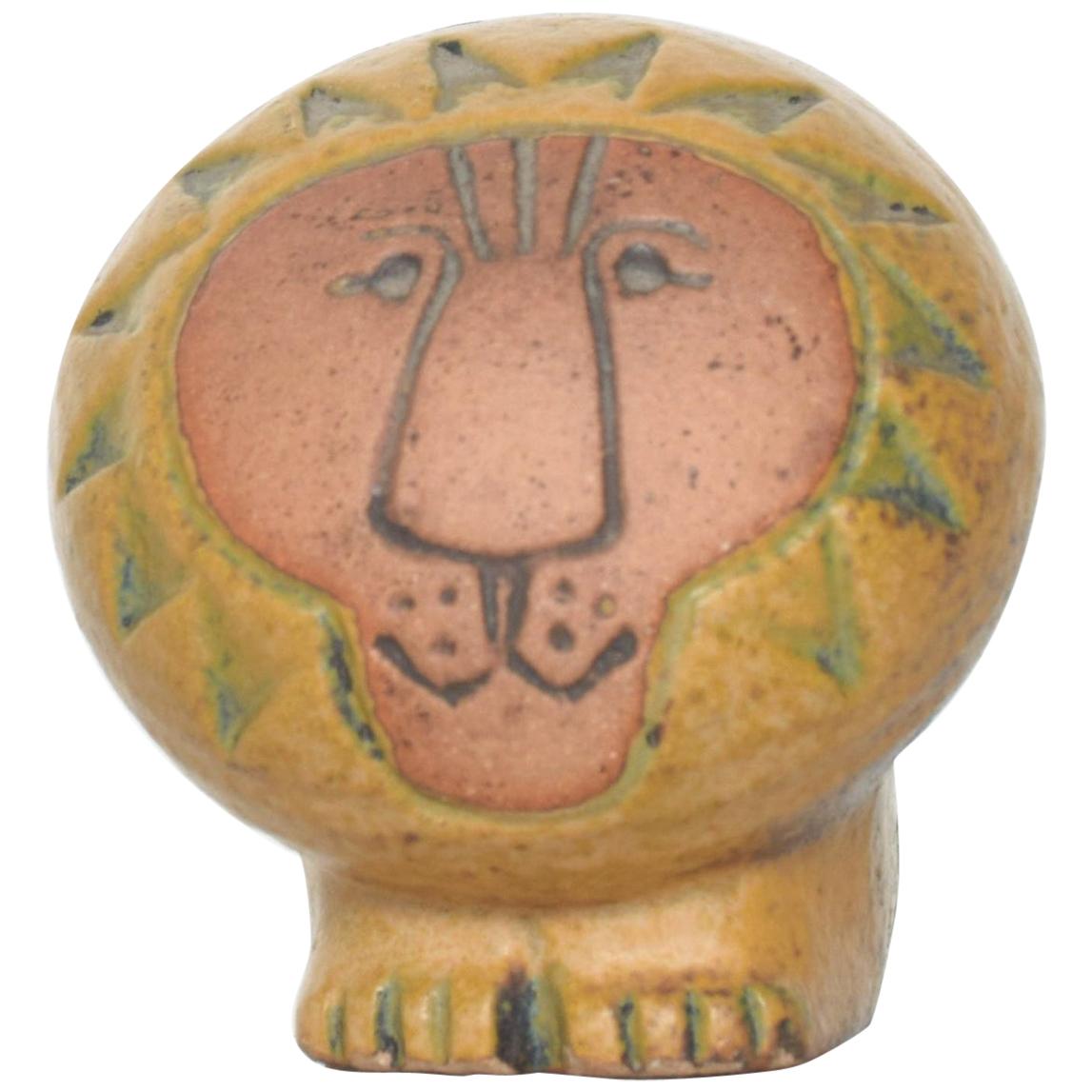 Lisa Larson Collectible Africa Lion Ceramic Art Pottery Gustavsberg Sweden 1960s