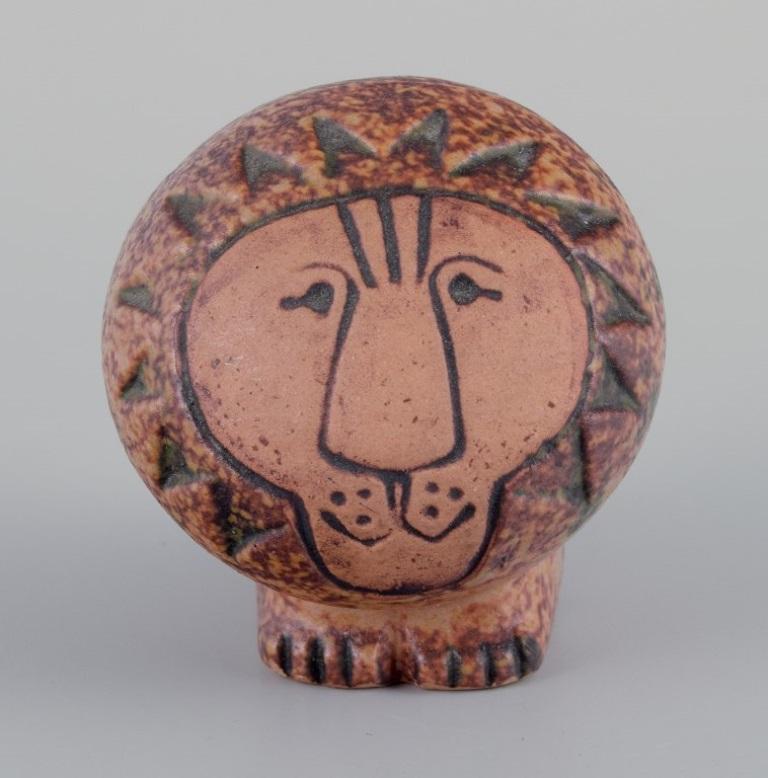 Scandinavian Modern Lisa Larson for Gustavsberg. Ceramic lion. From the 1970s. For Sale