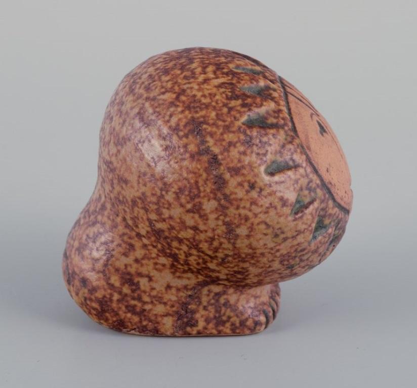 Glazed Lisa Larson for Gustavsberg. Ceramic lion. From the 1970s. For Sale