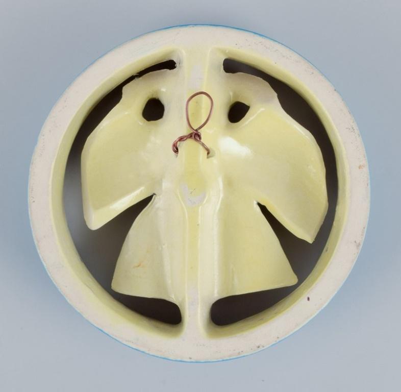 Mid-20th Century Lisa Larson for Gustavsberg. Ceramic relief with an insect motif. For Sale