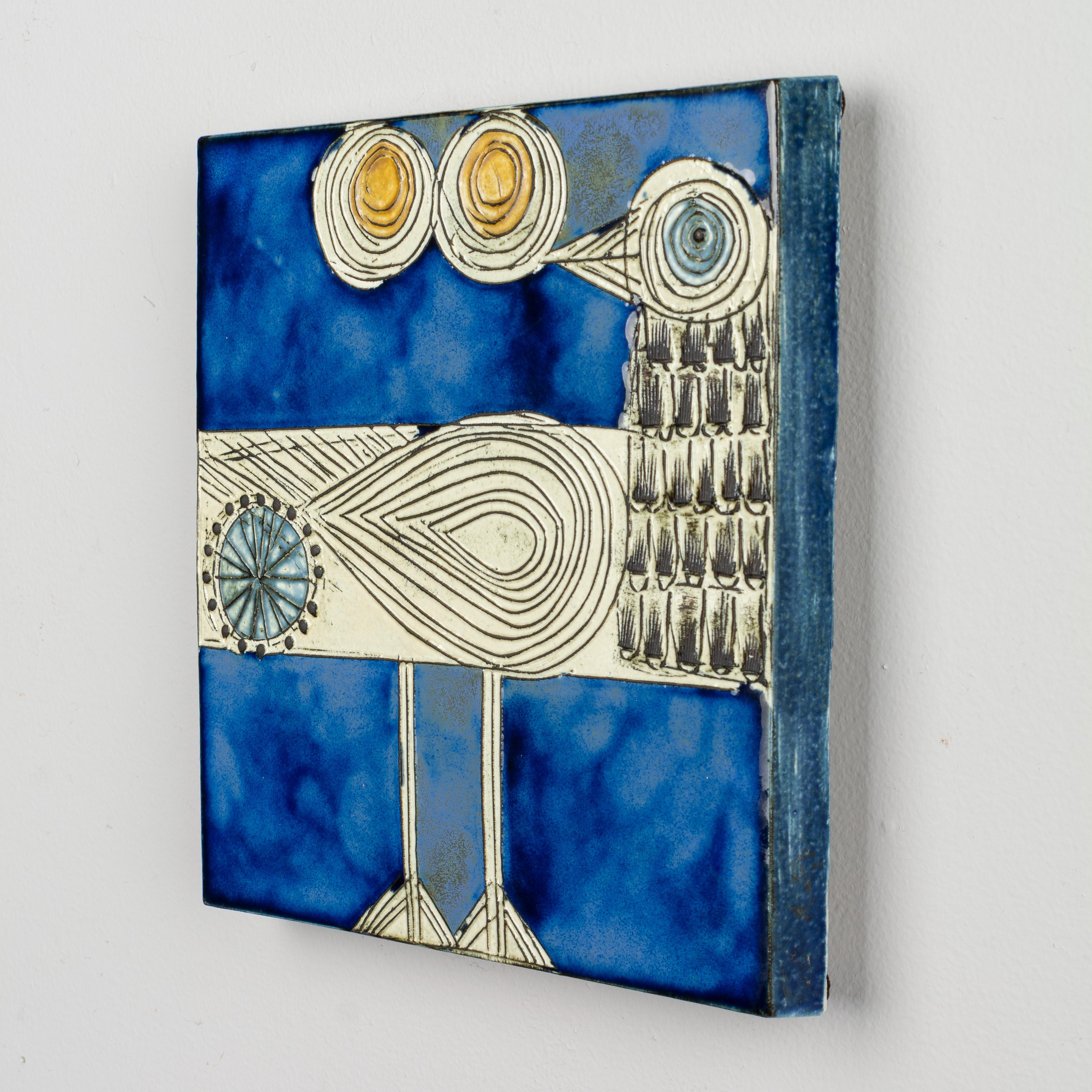 Mid-Century Modern Lisa Larson for Gustavsberg Ceramic Wall Plaque