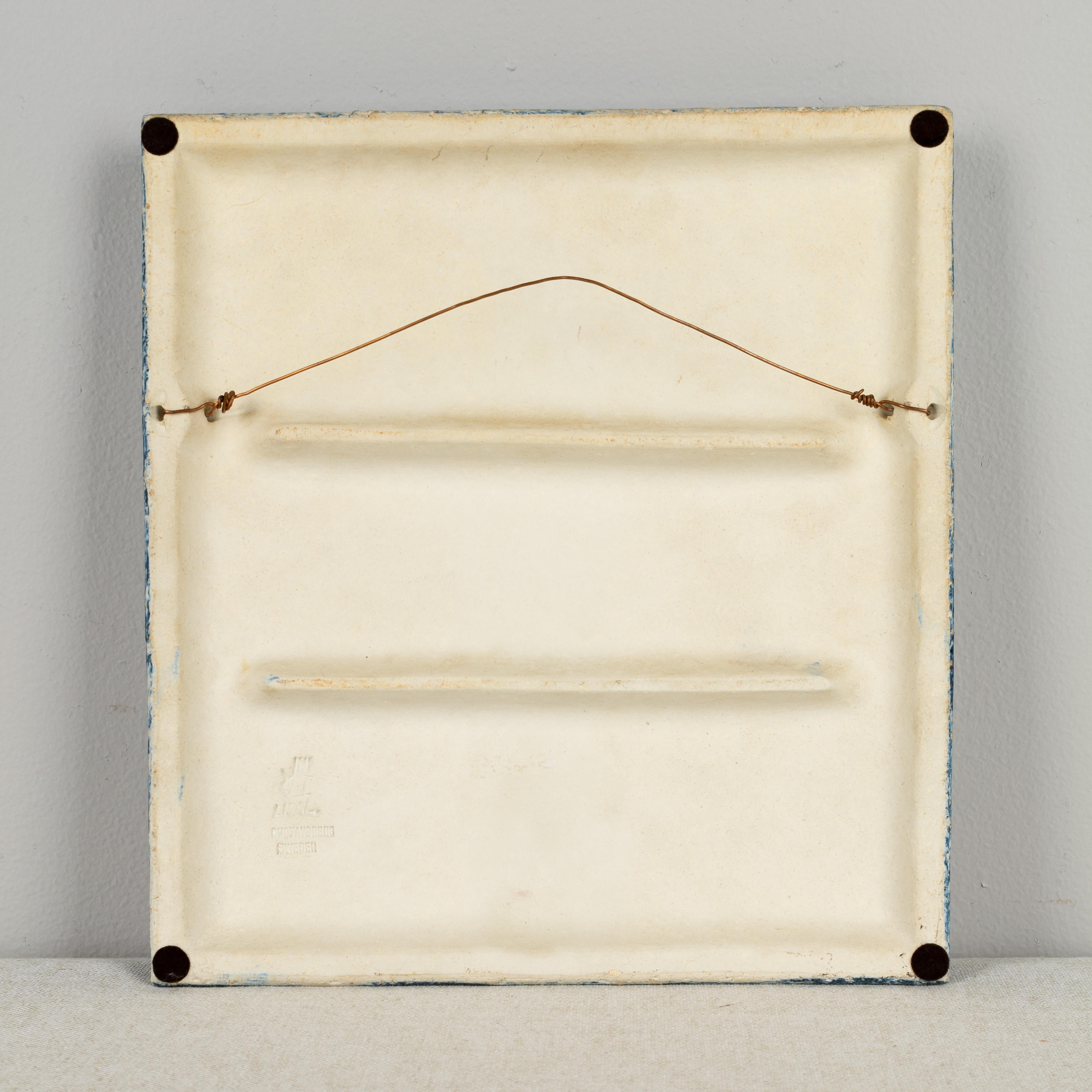 Swedish Lisa Larson for Gustavsberg Ceramic Wall Plaque