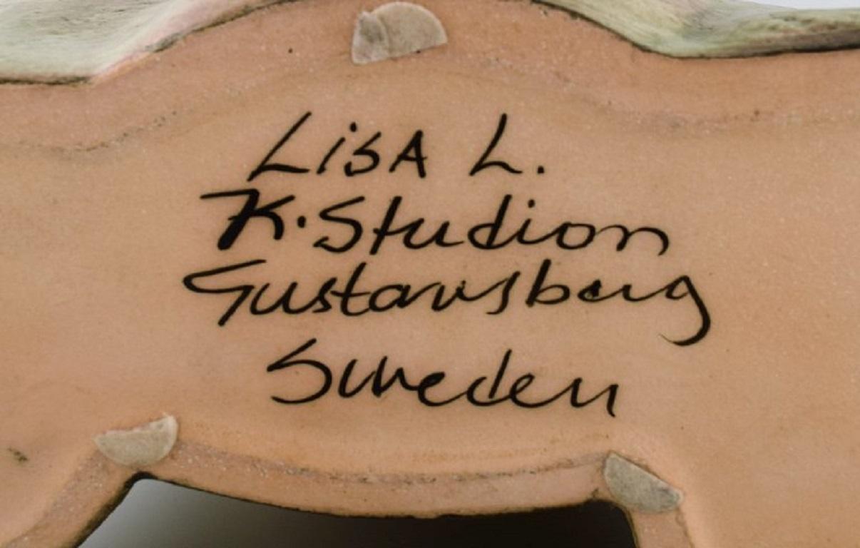 Lisa Larson für Gustavsberg, Colossal und seltene Skulptur, zwei Dromedaries, 1990er-Jahre im Angebot 2