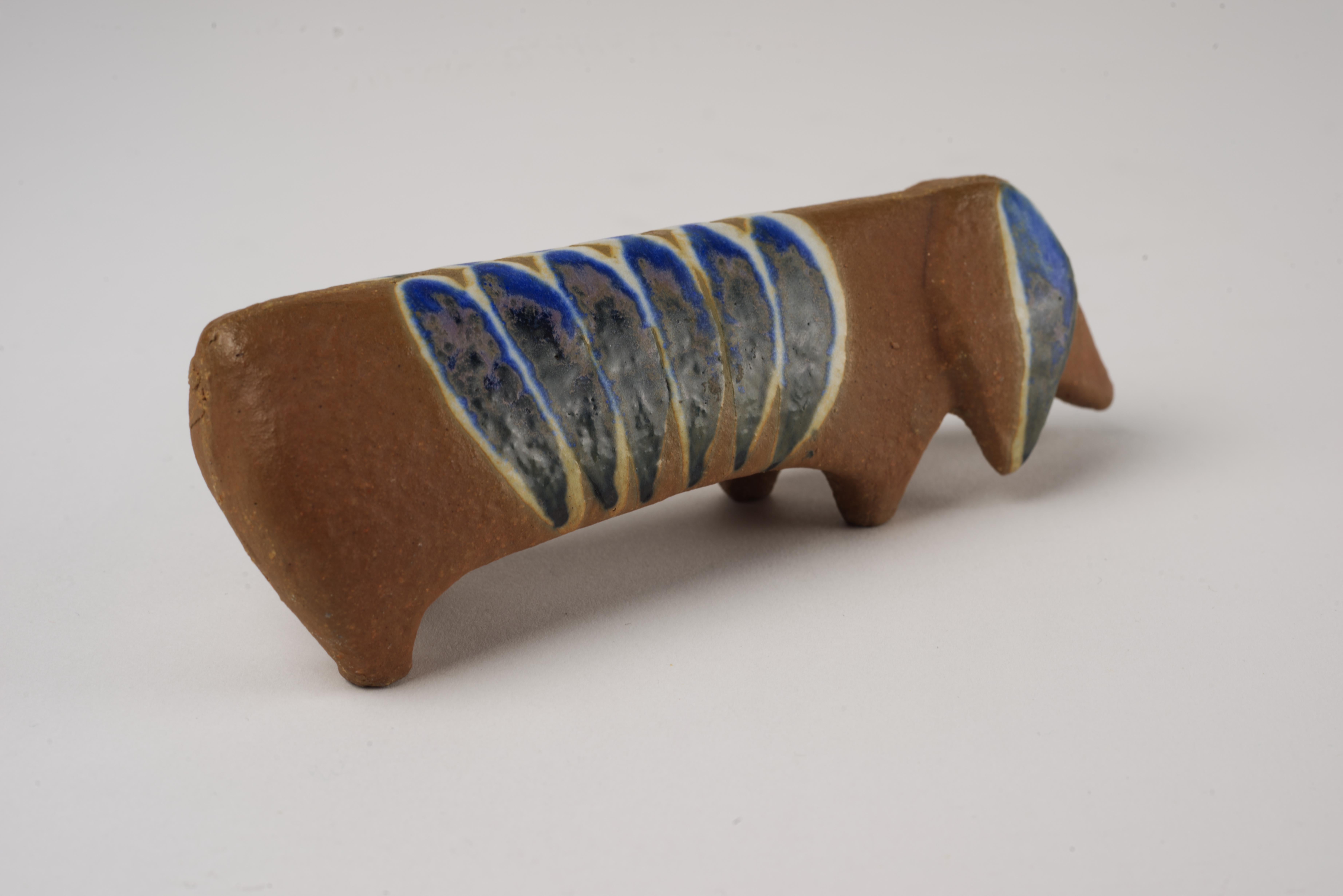 Lisa Larson pour Gustavsberg Dachshund Dog Scandinavian Modern Bon état à Clifton Springs, NY