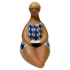 Lisa Larson for Gustavsberg, Figure, "Amelia", Glazed Ceramic