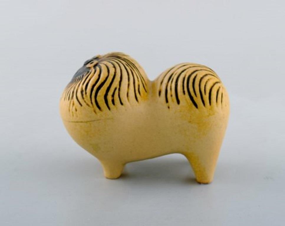 Late 20th Century Lisa Larson for Gustavsberg, Five Dogs in Glazed Ceramics, 1970s