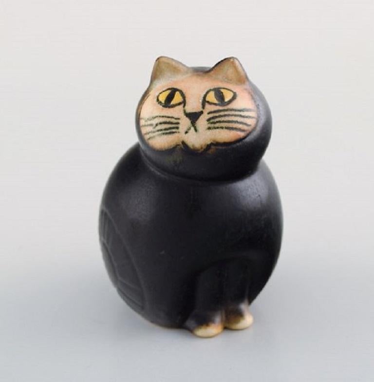 Late 20th Century Lisa Larson for Gustavsberg, Four Cats in Glazed Ceramics, 1970s