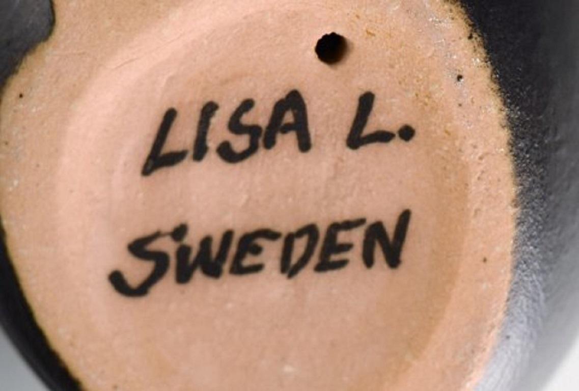 Lisa Larson for Gustavsberg, Four Cats in Glazed Ceramics, 1970s 1