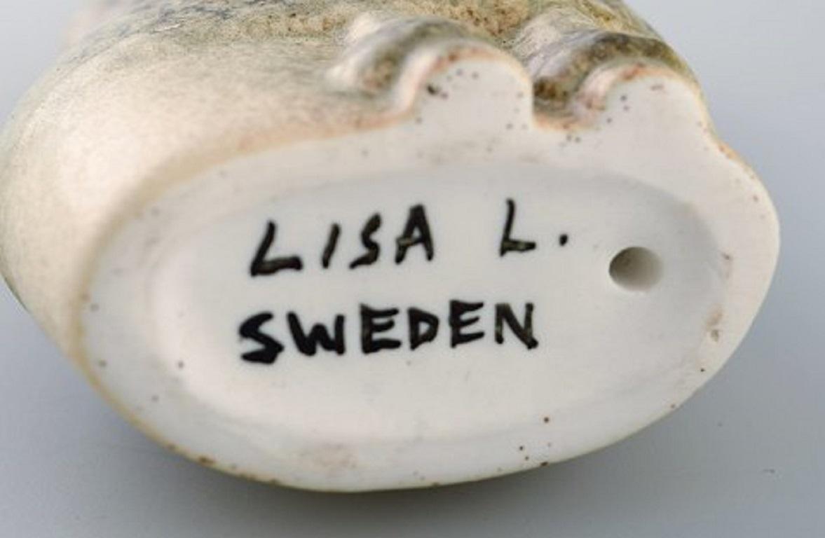 Lisa Larson for Gustavsberg, Four Dogs in Glazed Ceramics, 1970s 1